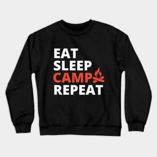 Eat Sleep Camp Repeat Crewneck Sweatshirt